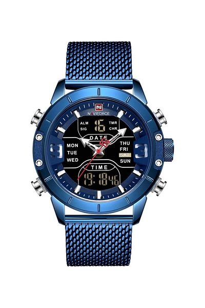 Generic Naviforce Digital Watch Men Waterproof Sports Watches Stainless Steel Military Quartz Clock