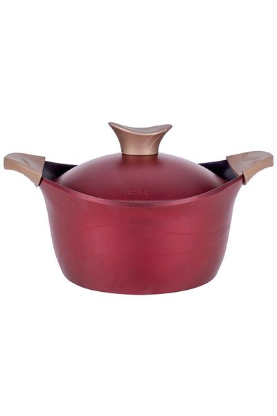 Neoklein Cs32-cherry Pot, With Lid, 32 Cm, 8.8 L, Cast Aluminum, Non-Stick Coating, Cherry