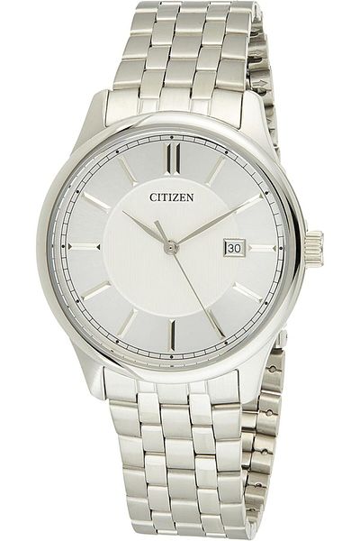 Generic Citizen Men Silver Dial Stainless Steel Quartz Watch Bi1050 56A