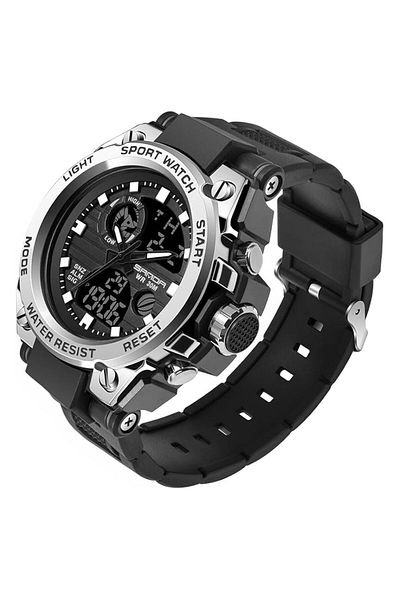 Generic Mens Sport Watches Military Waterproof Multifunction Chronograph Watch Luminous Silicon Strap Casual