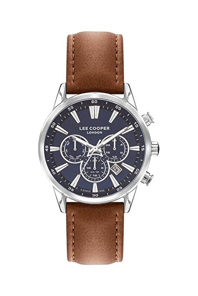 Generic Lee Cooper Men Quartz Movement Watch Multi Function Display And Leather Strap Lc07506 434 Brown