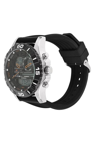 Generic Fastrack Orange Dial Analog Watch For Men Nr38035Sp03