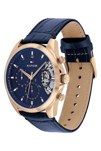 Generic Tommy Hilfiger Men Quartz Stainless Steel And Link Bracelet Watch Color Black Model 1791919 Black