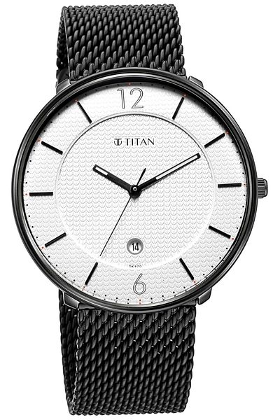 Generic Titan Analog White Dial Men Watch 1849Nm01 Nr1849Nm01