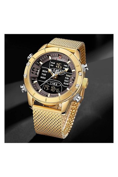 Generic Naviforce Dress Watch For Men Analog Digital Stainless Steel 9050 Sbr