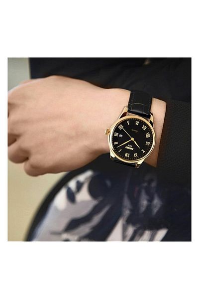 Generic Skmei Business Men Quartz Wristwatches Roman Numeral Leather Band Casual Water Resist Analog Watches