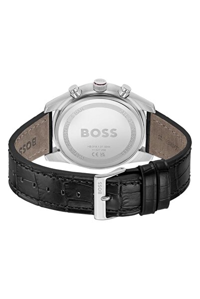 erorex Skytraveller Mens Burgundy Dial Stainless Steel Watch 1514193