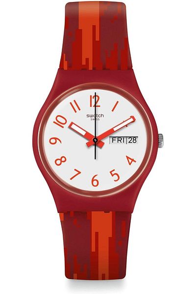 Generic Swatch Unisex Adult Analogue Swiss Quartz Movement Watch With Silicone Strap Gr711