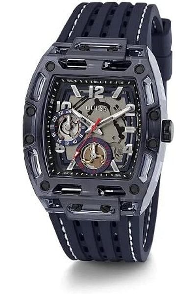 Generic Guess Navy Exposed Dial Multifunction Watch