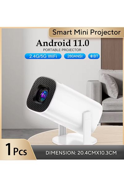 Choice Eu Plug P30 Smart Mini Projector Android 11 Wifi6 Support 4k 1080p Bt5.0 Projector 1280*720p Hom