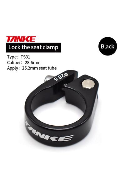 TANKE TS-31 28.6mm black TANKE-MTB Road Bike Seat Post Clamp,fast ReleasUltralight Aluminum AlloyMountain