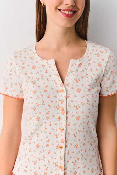 SUWEN Mina Shirt Collar Shorts Pajama Set