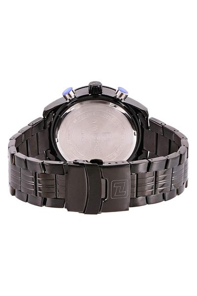 Generic Naviforce Men Black Dial Stainless Steel Band Watch Nf9024