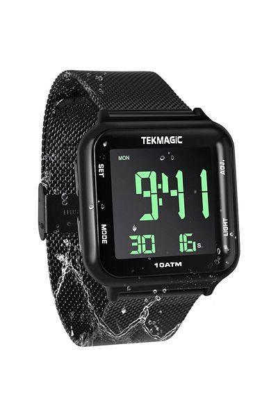 Generic 10 Atm Waterproof Sports Watch For Swimming Submersible Diving 100M Underwater With Alarm Clock