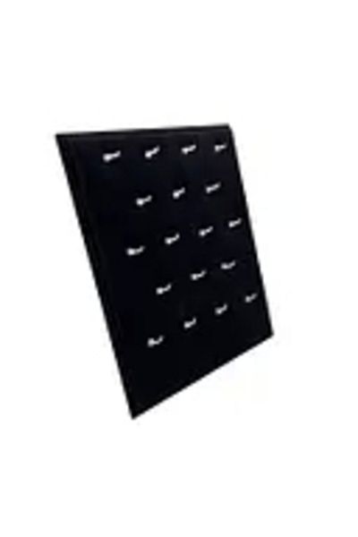MeGass Dekor Domestic Production Suede Fabric Dark Blue Color 20/16 cm Standing Necklace Display Stand