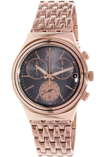 Generic Swatch Men Irony Ycg412G Rose Gold Stainless Steel Quartz Watch
