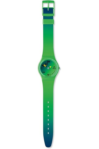 Generic Swatch Fluo Quartz Green Dial Unisex Watch Gz216