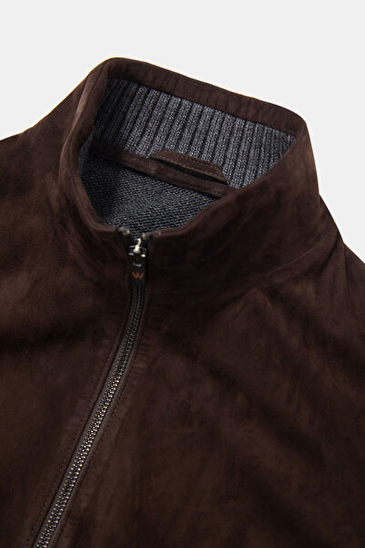 W Collection KOYU KAHVE FERMUARLI CEKET