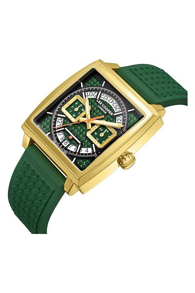 Generic Lee Cooper Men Watch Multi Function Display And Silicone Strap Lc08065 177 Green Green Strap