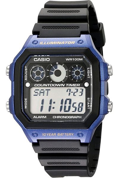 erorex Men Ae 1300Wh 2Av Watch With Black Resin Band