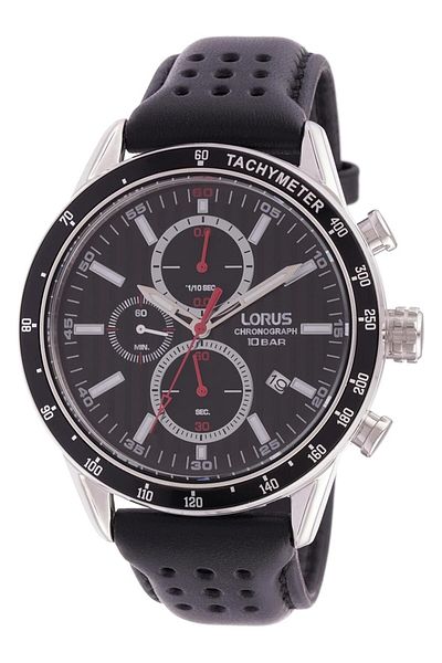 Generic Lorus Mens Analog Quartz Watch With Leather Bracelet Rm335Gx9