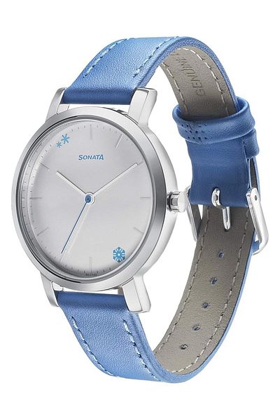 Generic Sonata Play Water Resistant Silver Dial Analog Watch For Women 8164Sl01