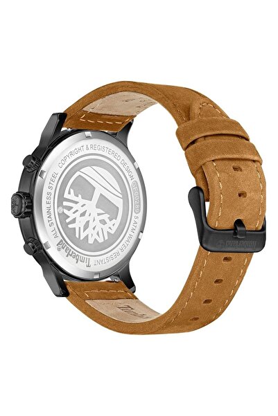 Generic Timberland Pancher Watch For Men With Brown Leather Strap 46Mm 5 Atm Tdwgf0028902