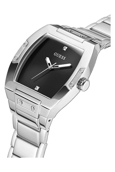 Generic Guess Men Trend Casual Tonneau Diamond 43Mm Watch Rose Gold One