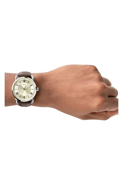 Generic Fossil Copeland Men Watch With Slim Case And Genuine Leather Band