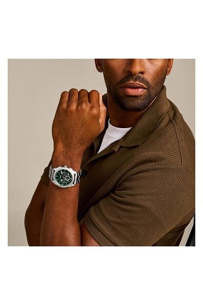 Generic Fossil Men Analog Quartz Watch With Stainless Steel Strap Fs6079
