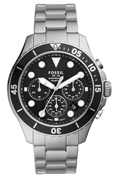 Generic Fossil Men Fb 03 Stainless Steel Casual Quartz Watch Fs5725