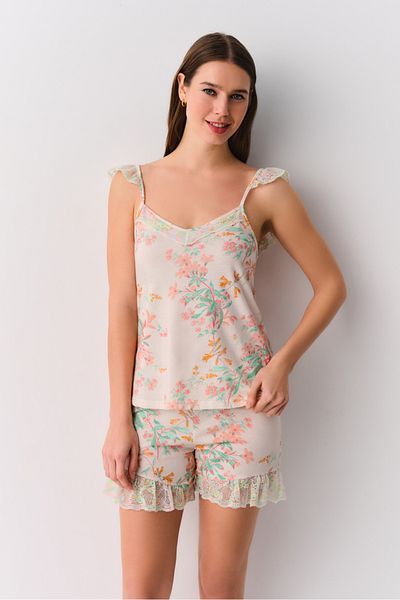SUWEN Set pijama pantaloni scurți Laila