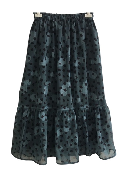 DFN Design Şifon Fırfırlı Uzun Etek