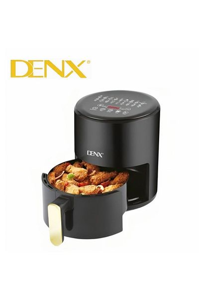 Denx قلاية هوائية صحية بدون زيت كهربائية صحية للقلي/ الشواء/ الخبز التحميص سعة 4 لتر قوة 2400 واط