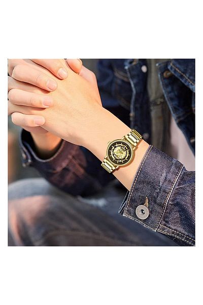 Generic Jewelrywe Novelty Watch Cuff Links Round Silver Gold Working Functional Watch Sleeve Clock Watch