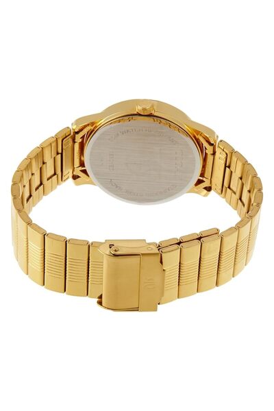 erorex Men Synthetic Champagne Dial Analog Watch Nr1580Ym05 Band Color Multicolor