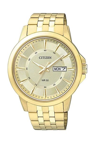 Generic Citizen Men Crystal Accent Goldtone Stainless Steel Watch