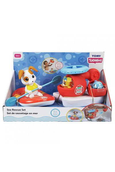 Tomy Interactive baby toys BATH TOYS, RESCUE HELICOPTER AND BOAT