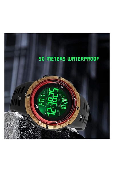 Generic Skmei Men Digital Sports Watch Waterproof Military Stopwatch Countdown Auto Date Alarm