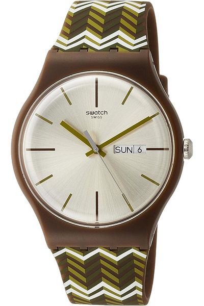 Generic Swatch Unisex Gn237 Blue Plastic Watch
