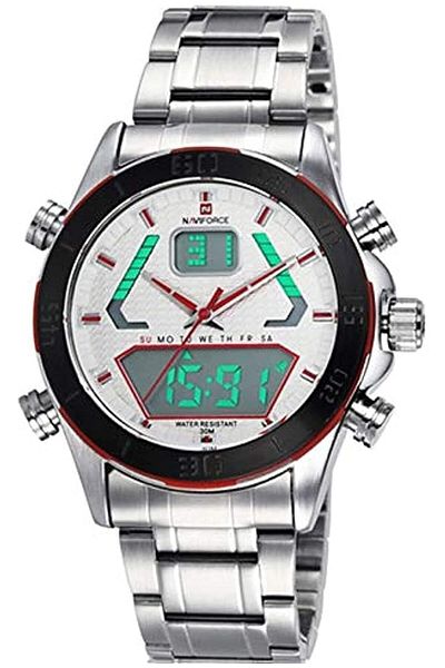 Generic Naviforce Watch For Men Stainless Steel Band Quartz Nf9022