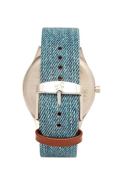 Generic Fastrack Black Dial Blue Leather Strap Watch 3184Sl02 3184Sl02