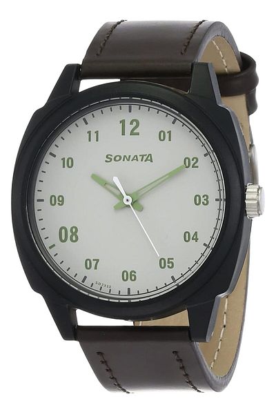 Generic Sonata 77086Pl05 Volt Analog Watch For Men