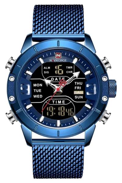 Generic Naviforce Navi Force Sport Watch Stainless Steel Digital Men Watch Nf 9153