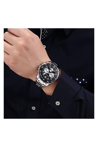 Generic Dhnqkj Brand Fashion Quartz Watch Men Casual Waterproof Wristwatch New Full Steel Watch