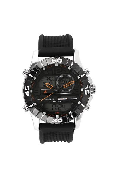 Generic Fastrack Orange Dial Analog Watch For Men Nr38035Sp03