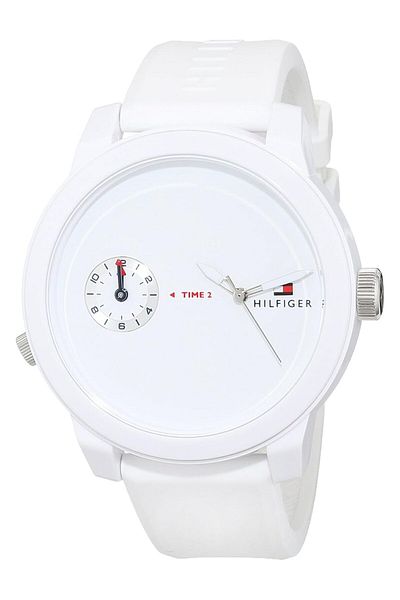 Generic Tommy Hilfiger Denim Mens White Dial White Tr90 Watch 1791324