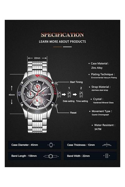 Generic Naviforce Chronography Brave Warrior Military Watch