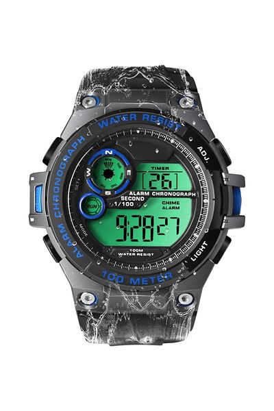 Generic Mens Digital Sports Watch 10 Atm Waterproof For Swimming Diving 100M Underwater With Alarm Clock