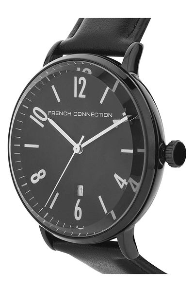 Generic French Connection Dress Analog Black Dial Men Watch Fc155B